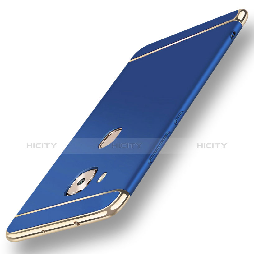 Schutzhülle Luxus Metall Rahmen und Kunststoff Schutzhülle Tasche M01 für Huawei G7 Plus Blau Plus