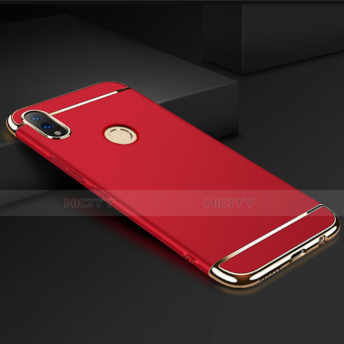 Schutzhülle Luxus Metall Rahmen und Kunststoff Schutzhülle Tasche M01 für Huawei Honor 8X Rot Plus