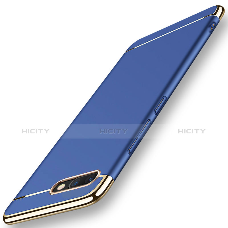 Schutzhülle Luxus Metall Rahmen und Kunststoff Schutzhülle Tasche M01 für Huawei Honor V10 Blau Plus