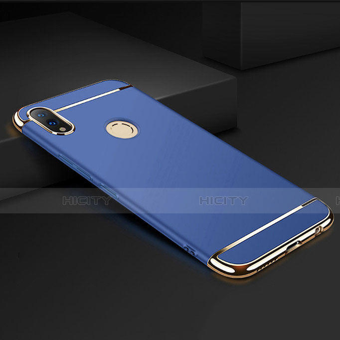 Schutzhülle Luxus Metall Rahmen und Kunststoff Schutzhülle Tasche M01 für Huawei Honor View 10 Lite Blau Plus