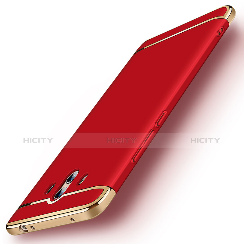 Schutzhülle Luxus Metall Rahmen und Kunststoff Schutzhülle Tasche M01 für Huawei Mate 10 Rot