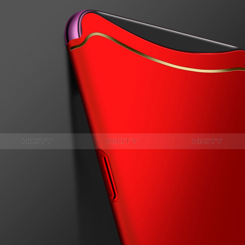 Schutzhülle Luxus Metall Rahmen und Kunststoff Schutzhülle Tasche M01 für Oppo Find X Super Flash Edition groß