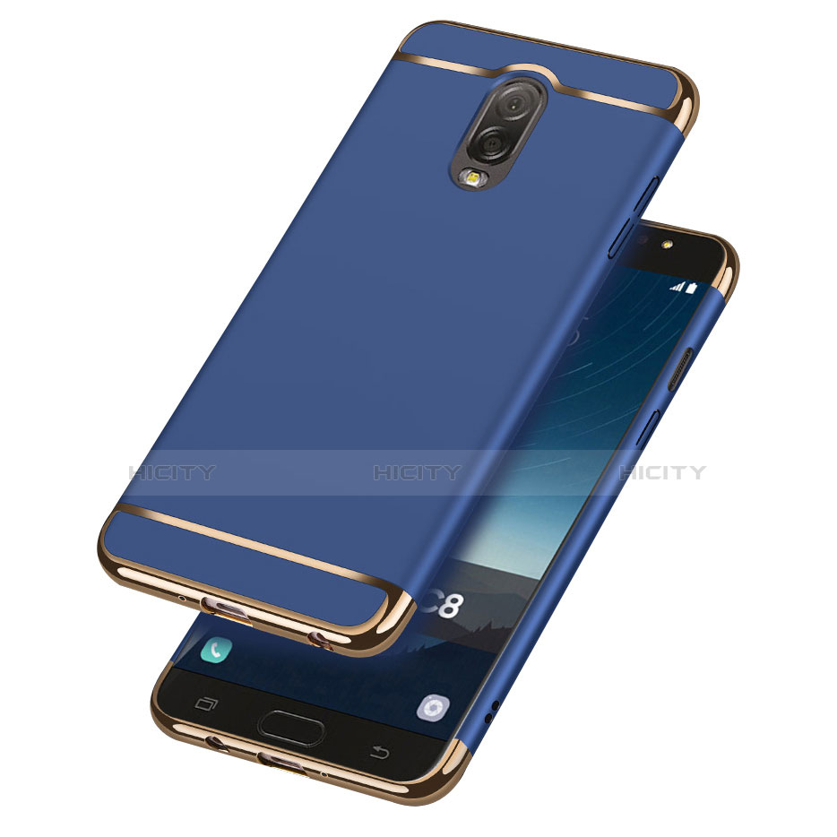 Schutzhülle Luxus Metall Rahmen und Kunststoff Schutzhülle Tasche M01 für Samsung Galaxy C8 C710F groß