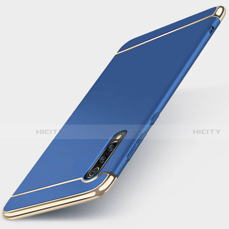 Schutzhülle Luxus Metall Rahmen und Kunststoff Schutzhülle Tasche M01 für Xiaomi Mi 9 Lite Blau Plus
