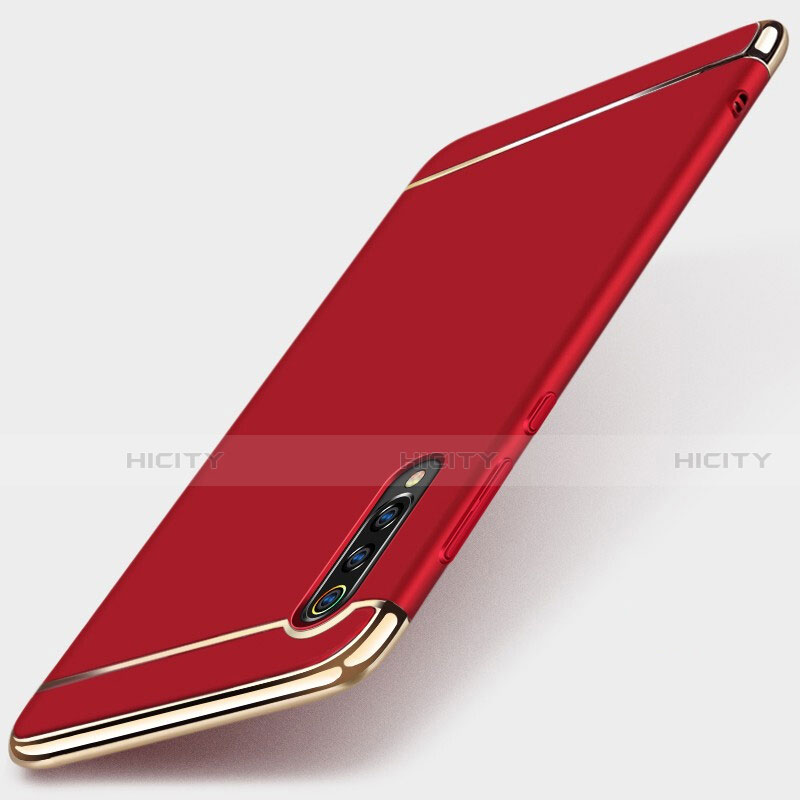 Schutzhülle Luxus Metall Rahmen und Kunststoff Schutzhülle Tasche M01 für Xiaomi Mi 9 Lite Rot Plus