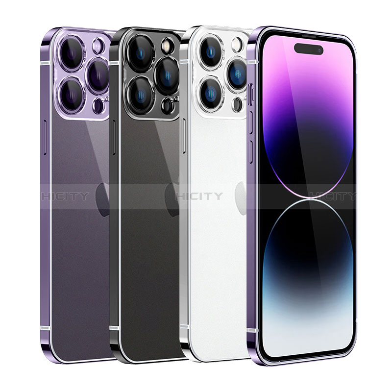 Schutzhülle Luxus Metall Rahmen und Kunststoff Schutzhülle Tasche mit Mag-Safe Magnetic Magnetisch JB1 für Apple iPhone 15 Pro Max groß