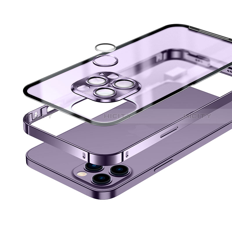 Schutzhülle Luxus Metall Rahmen und Kunststoff Schutzhülle Tasche mit Mag-Safe Magnetic Magnetisch LK1 für Apple iPhone 15 Pro groß