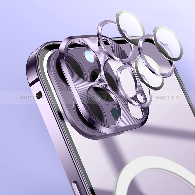 Schutzhülle Luxus Metall Rahmen und Kunststoff Schutzhülle Tasche mit Mag-Safe Magnetic Magnetisch LK2 für Apple iPhone 14 groß