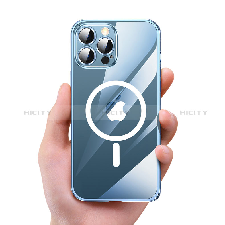 Schutzhülle Luxus Metall Rahmen und Kunststoff Schutzhülle Tasche mit Mag-Safe Magnetic Magnetisch QC3 für Apple iPhone 12 Pro groß