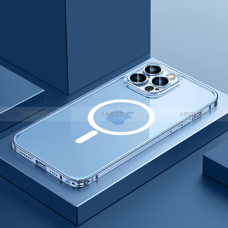 Schutzhülle Luxus Metall Rahmen und Kunststoff Schutzhülle Tasche mit Mag-Safe Magnetic Magnetisch QC3 für Apple iPhone 12 Pro Max