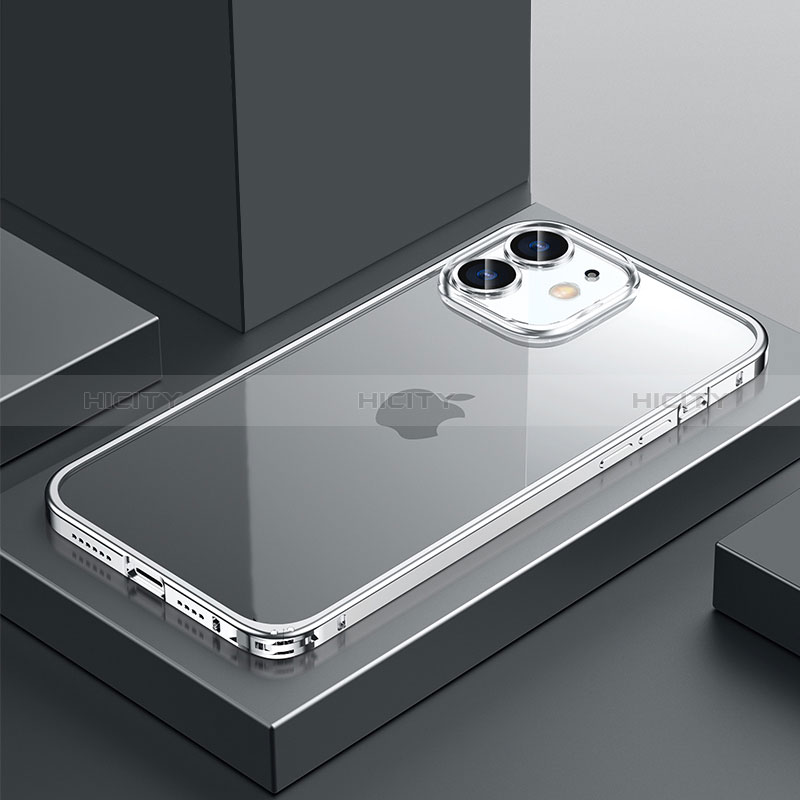 Schutzhülle Luxus Metall Rahmen und Kunststoff Schutzhülle Tasche QC4 für Apple iPhone 12