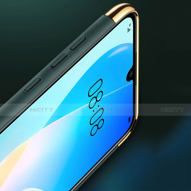 Schutzhülle Luxus Metall Rahmen und Kunststoff Schutzhülle Tasche T01 für Huawei Nova 8 SE 5G groß