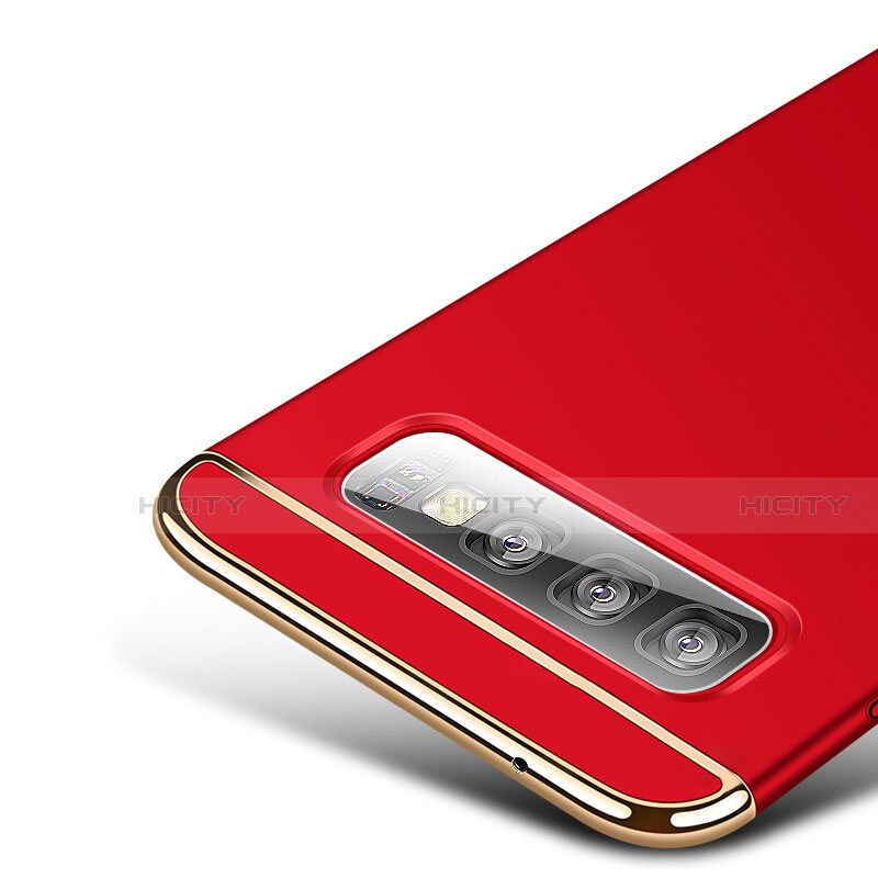 Schutzhülle Luxus Metall Rahmen und Kunststoff Schutzhülle Tasche T01 für Samsung Galaxy S10 5G