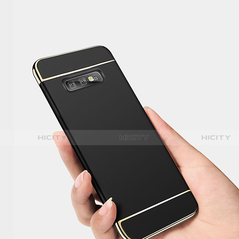 Schutzhülle Luxus Metall Rahmen und Kunststoff Schutzhülle Tasche T01 für Samsung Galaxy S10e groß