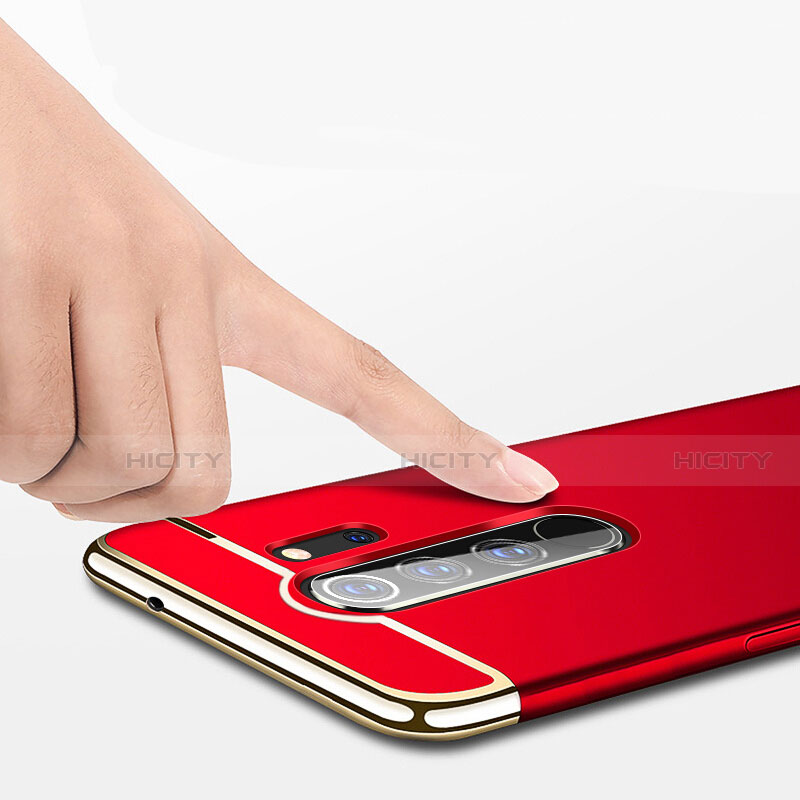 Schutzhülle Luxus Metall Rahmen und Kunststoff Schutzhülle Tasche T01 für Xiaomi Redmi Note 8 Pro groß