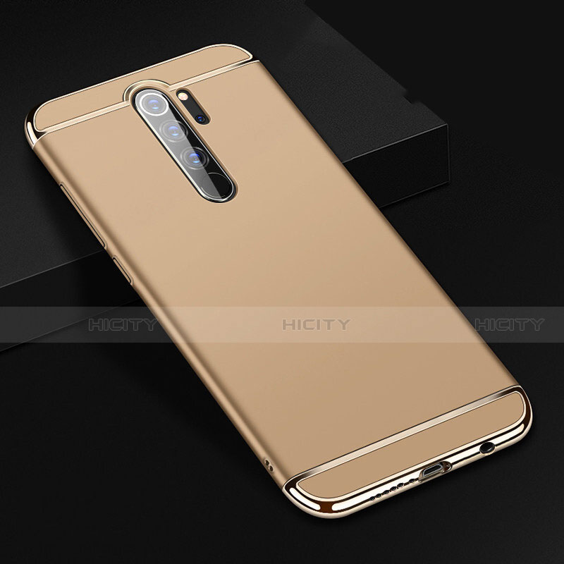 Schutzhülle Luxus Metall Rahmen und Kunststoff Schutzhülle Tasche T01 für Xiaomi Redmi Note 8 Pro Gold Plus