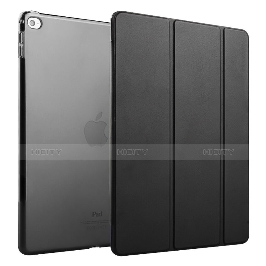 Schutzhülle Stand Tasche Leder für Apple iPad Air 2 Schwarz