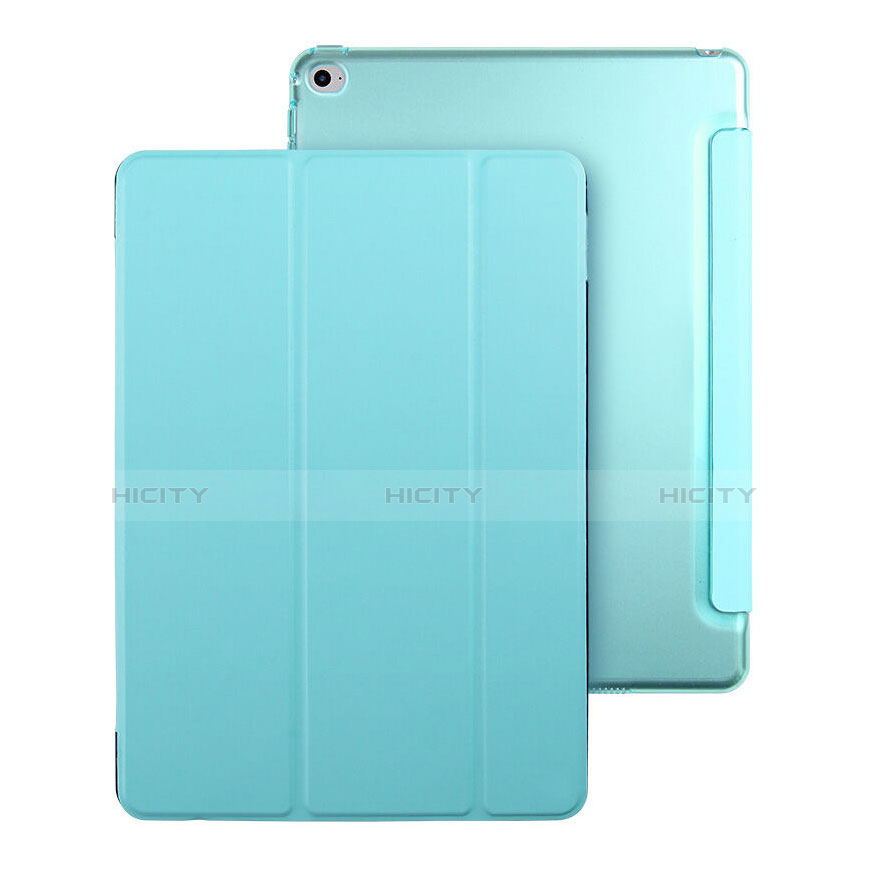 Schutzhülle Stand Tasche Leder für Apple iPad Mini 4 Hellblau Plus
