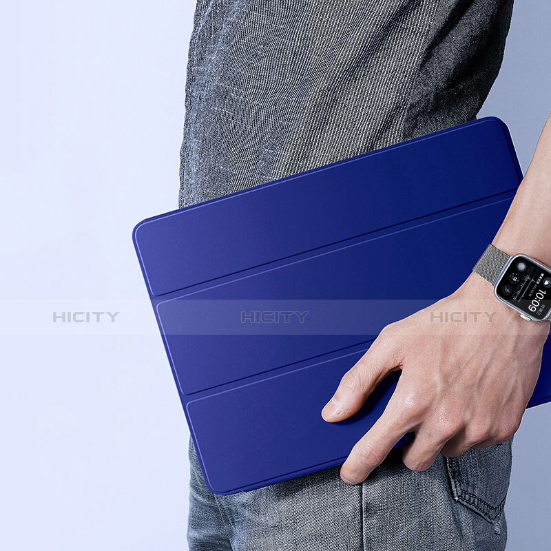 Schutzhülle Stand Tasche Leder für Apple iPad New Air (2019) 10.5 Blau groß