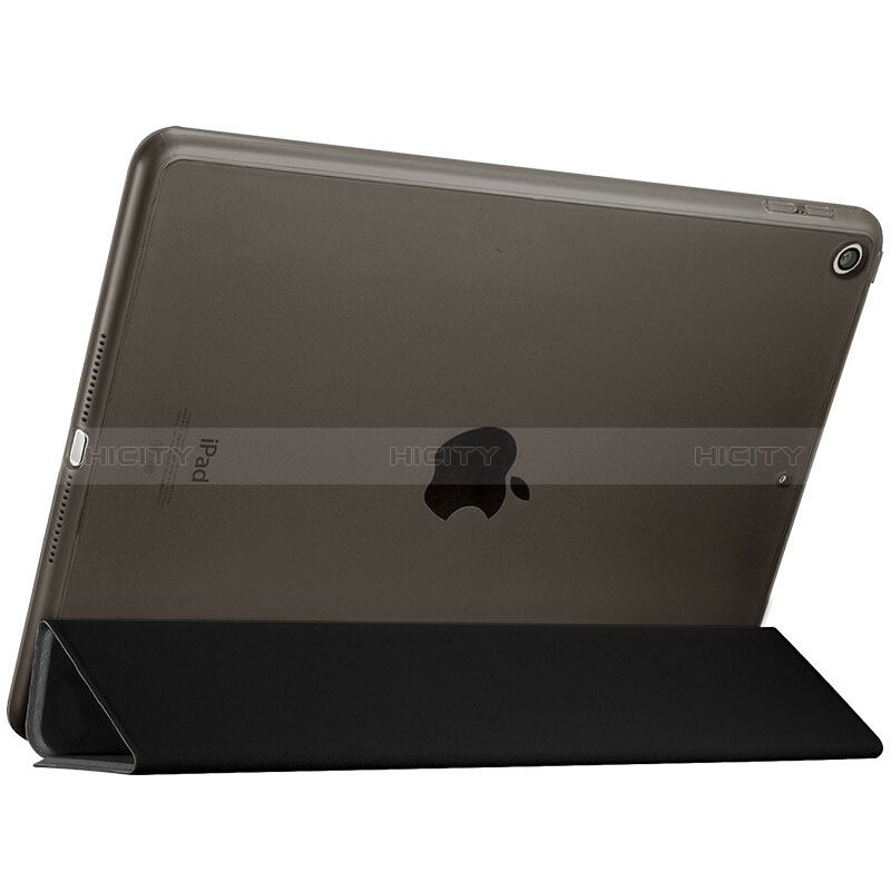 Schutzhülle Stand Tasche Leder für Apple New iPad 9.7 (2018) Schwarz groß