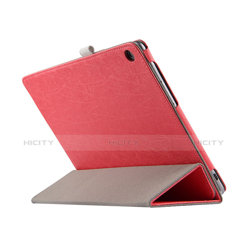 Schutzhülle Stand Tasche Leder für Huawei MediaPad M3 Lite 10.1 BAH-W09 Rot groß