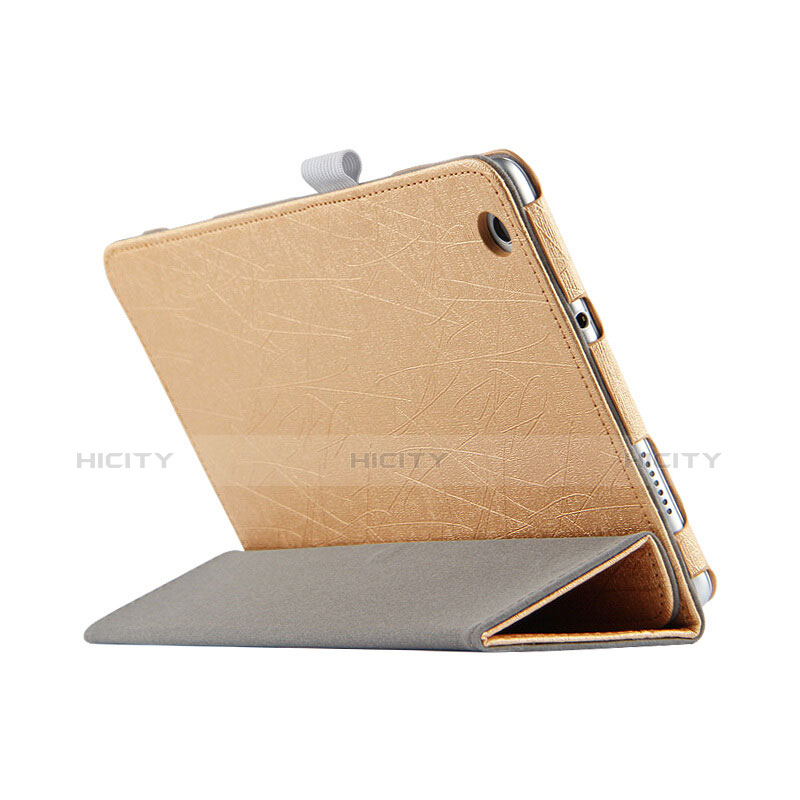 Schutzhülle Stand Tasche Leder für Huawei MediaPad M3 Lite 8.0 CPN-W09 CPN-AL00 Gold groß