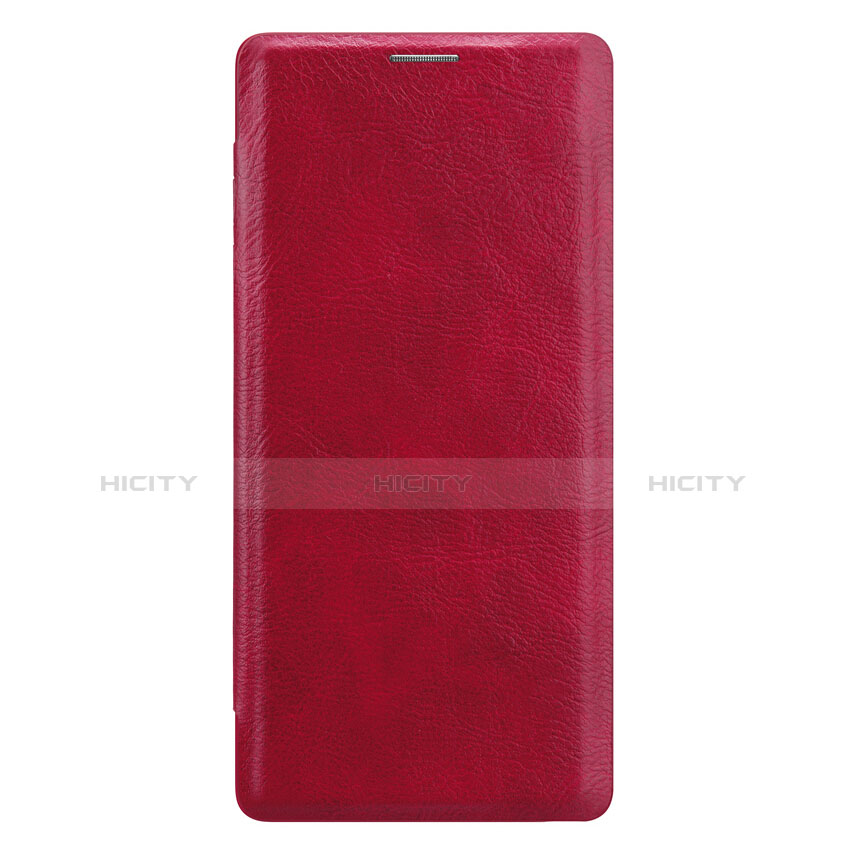 Schutzhülle Stand Tasche Leder für Samsung Galaxy Note 9 Rot groß