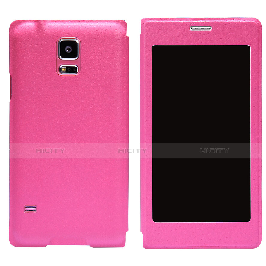 Schutzhülle Stand Tasche Leder für Samsung Galaxy S5 G900F G903F Pink Plus
