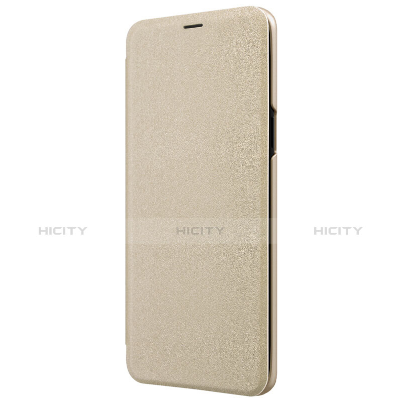 Schutzhülle Stand Tasche Leder für Samsung Galaxy S9 Plus Gold