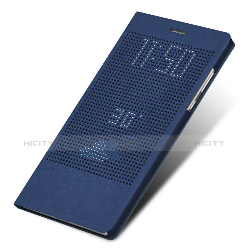 Schutzhülle Stand Tasche Leder L01 für Huawei Honor Note 8 Blau Plus