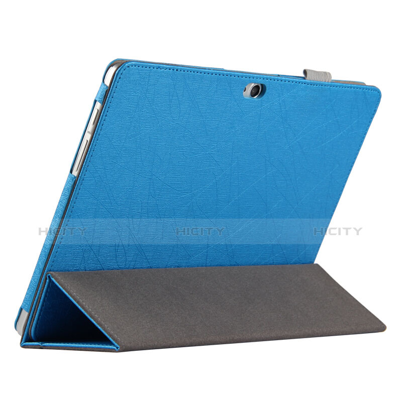 Schutzhülle Stand Tasche Leder L01 für Huawei MediaPad M2 10.0 M2-A01 M2-A01W M2-A01L Blau groß