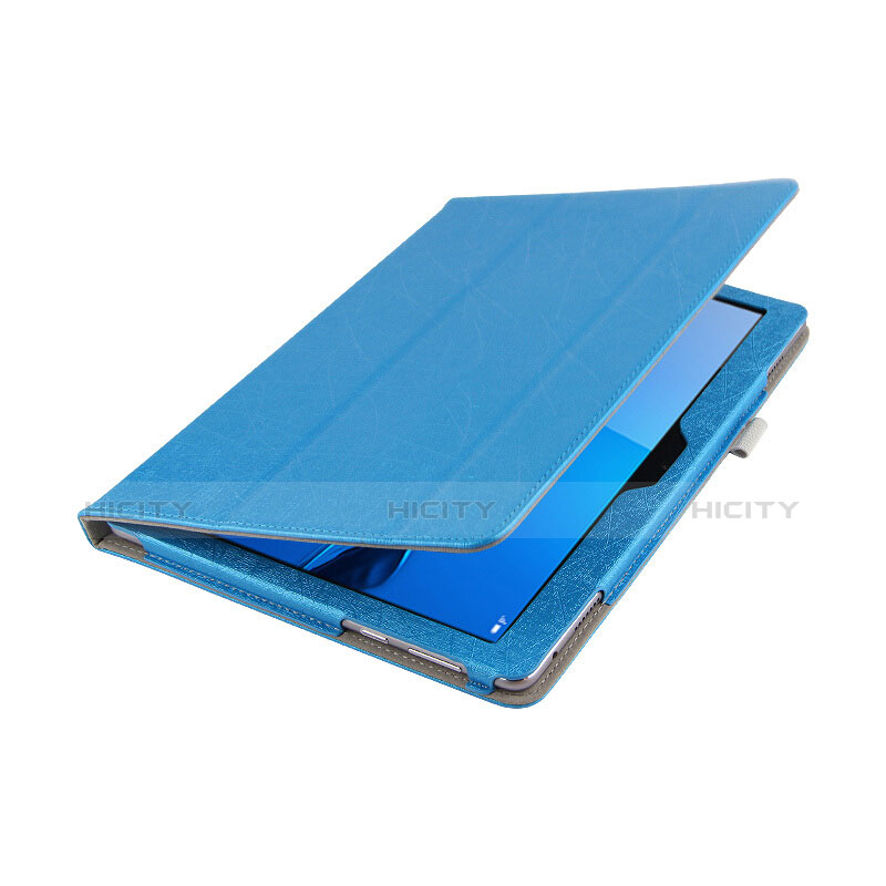 Schutzhülle Stand Tasche Leder L01 für Huawei MediaPad M3 Lite 10.1 BAH-W09 Blau Plus