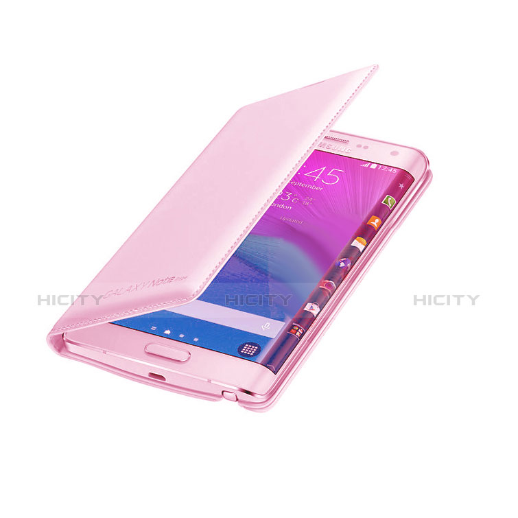 Schutzhülle Stand Tasche Leder L01 für Samsung Galaxy Note Edge SM-N915F Rosa