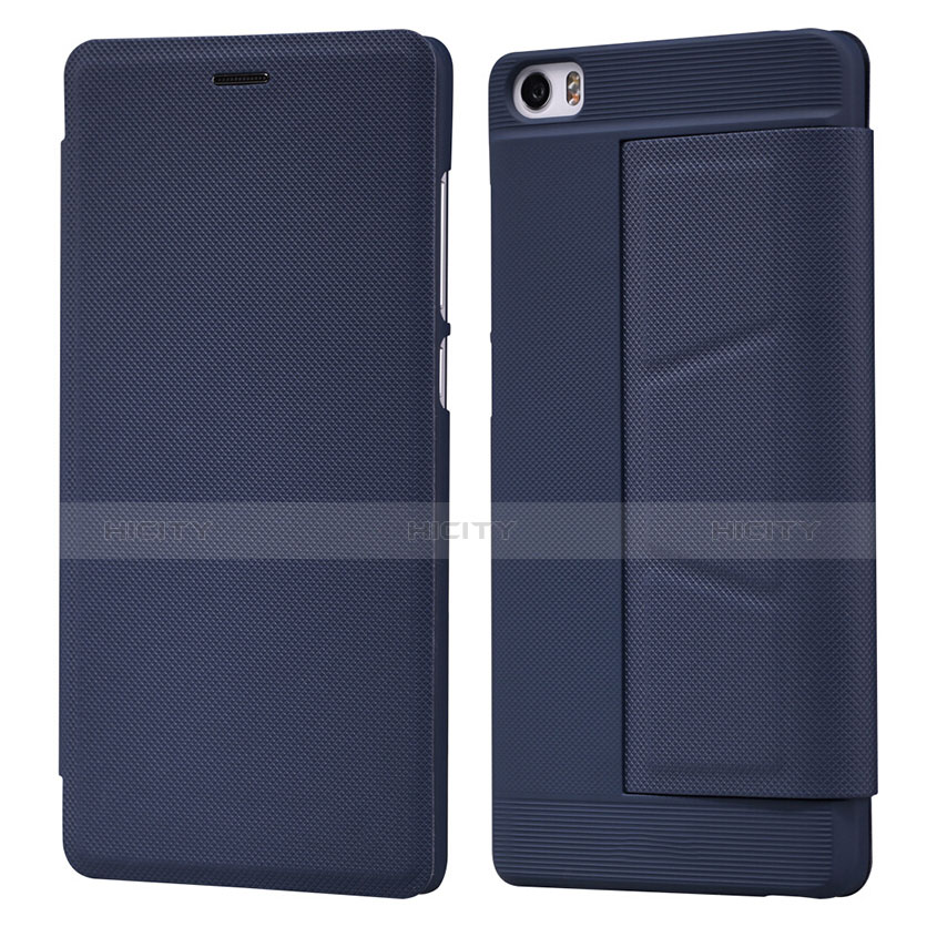 Schutzhülle Stand Tasche Leder L01 für Xiaomi Mi Note Blau Plus