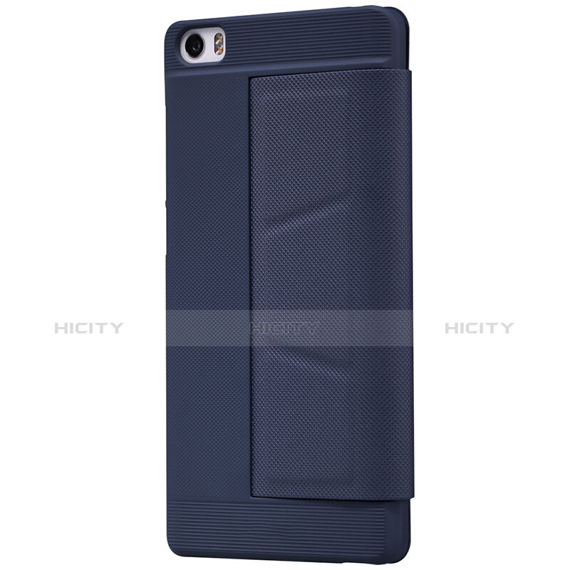 Schutzhülle Stand Tasche Leder L01 für Xiaomi Mi Note Blau groß