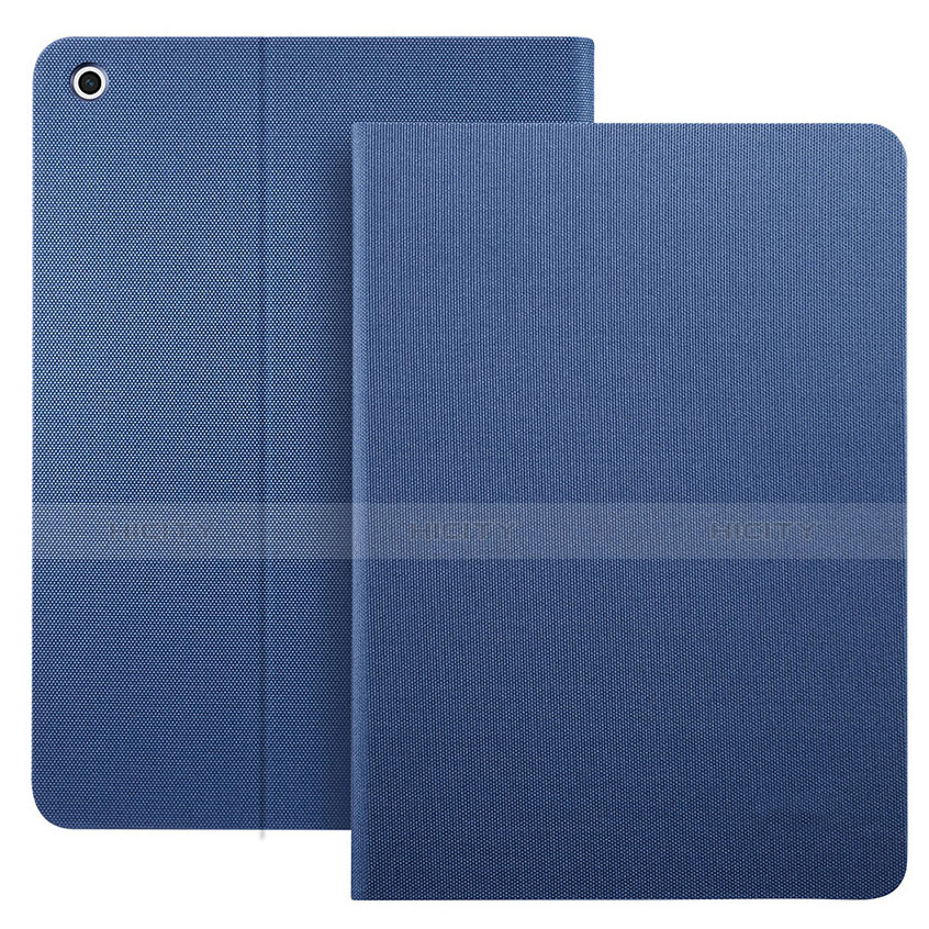 Schutzhülle Stand Tasche Leder L02 für Apple iPad 2 Blau