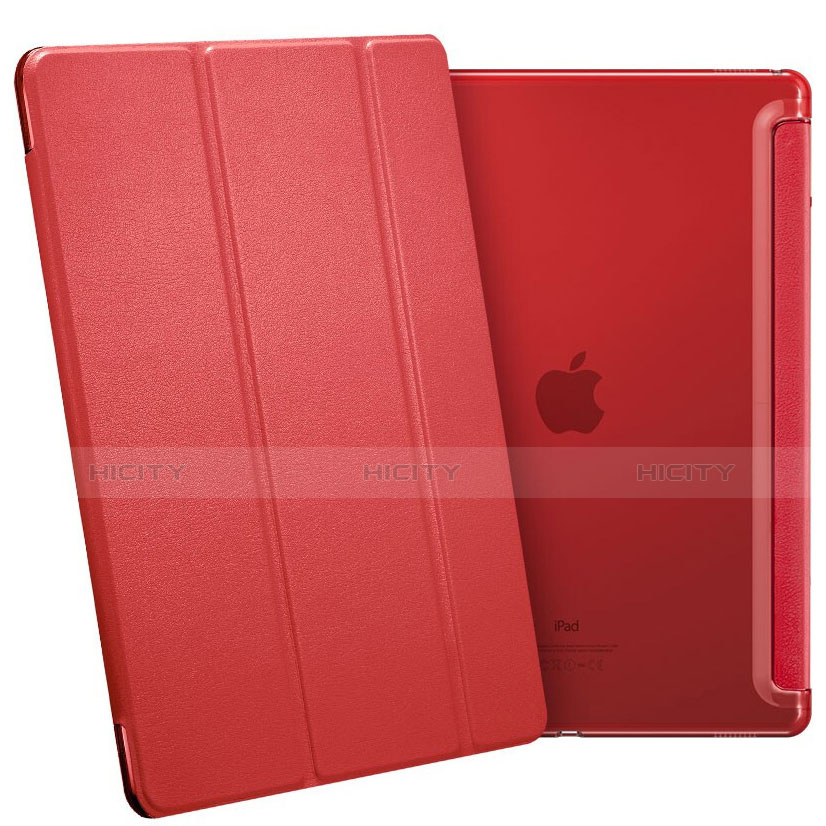 Schutzhülle Stand Tasche Leder L02 für Apple iPad Pro 12.9 Rot groß