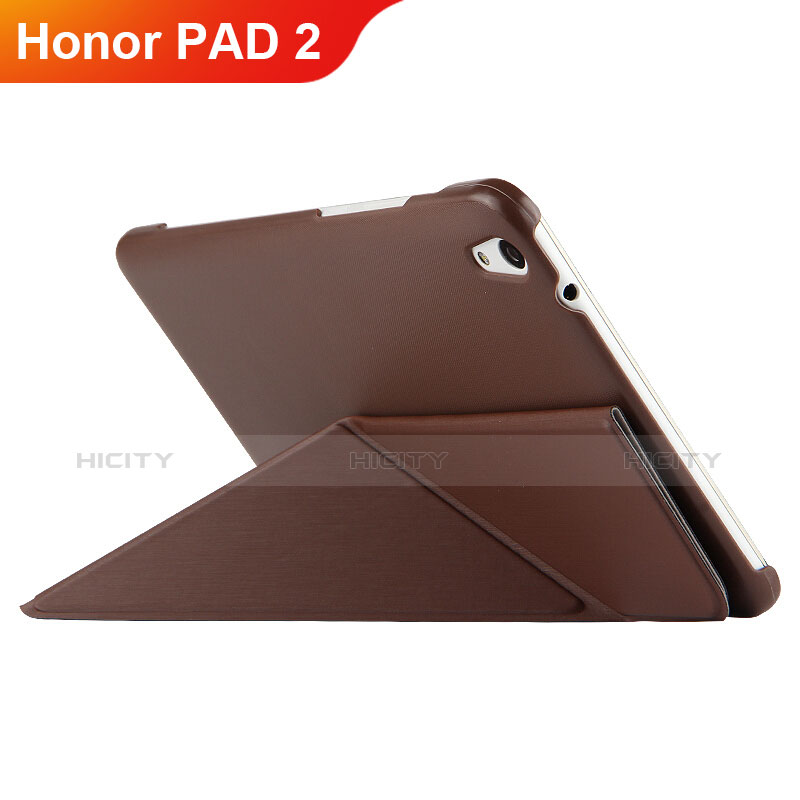 Schutzhülle Stand Tasche Leder L02 für Huawei Honor Pad 2 Braun Plus