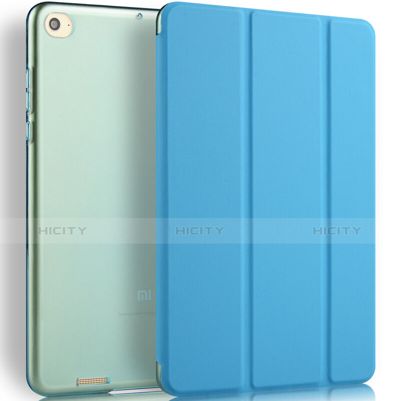 Schutzhülle Stand Tasche Leder L02 für Xiaomi Mi Pad 2 Blau Plus