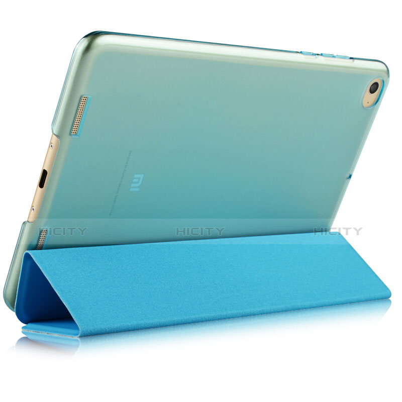 Schutzhülle Stand Tasche Leder L02 für Xiaomi Mi Pad 2 Blau groß