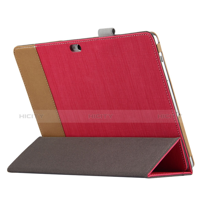 Schutzhülle Stand Tasche Leder L03 für Huawei MediaPad M2 10.0 M2-A01 M2-A01W M2-A01L Rot groß