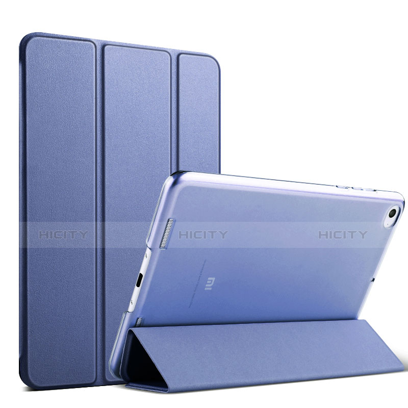 Schutzhülle Stand Tasche Leder L03 für Xiaomi Mi Pad 2 Blau groß
