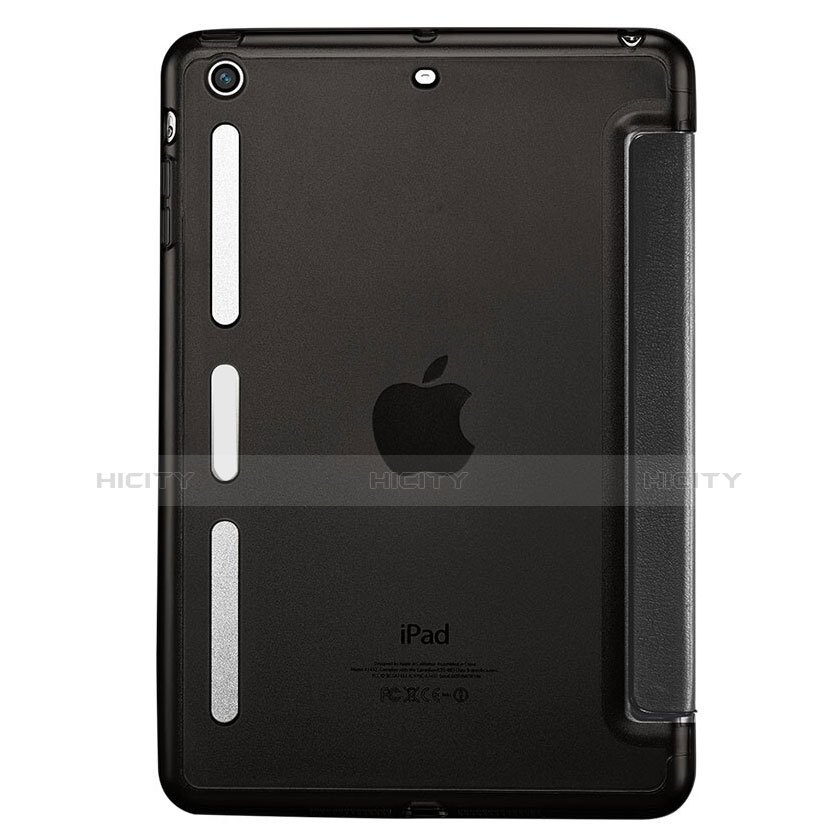 Schutzhülle Stand Tasche Leder L05 für Apple iPad Mini 2 Schwarz groß