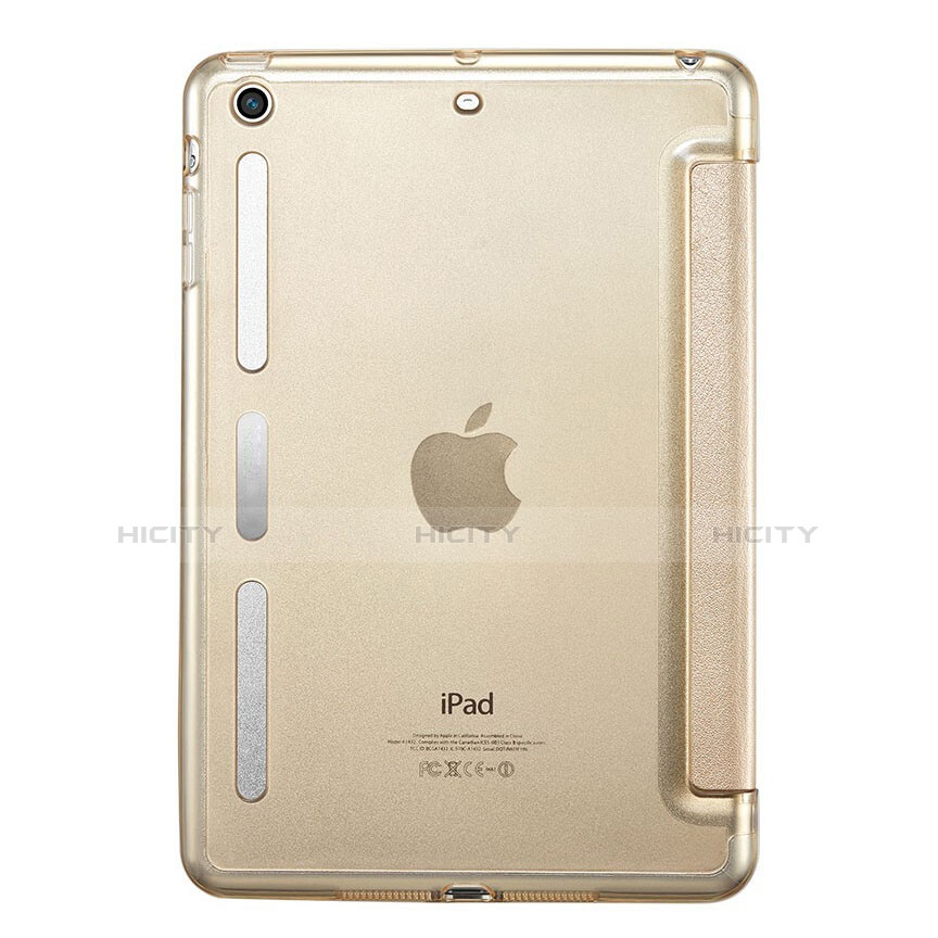 Schutzhülle Stand Tasche Leder L05 für Apple iPad Mini 3 Gold