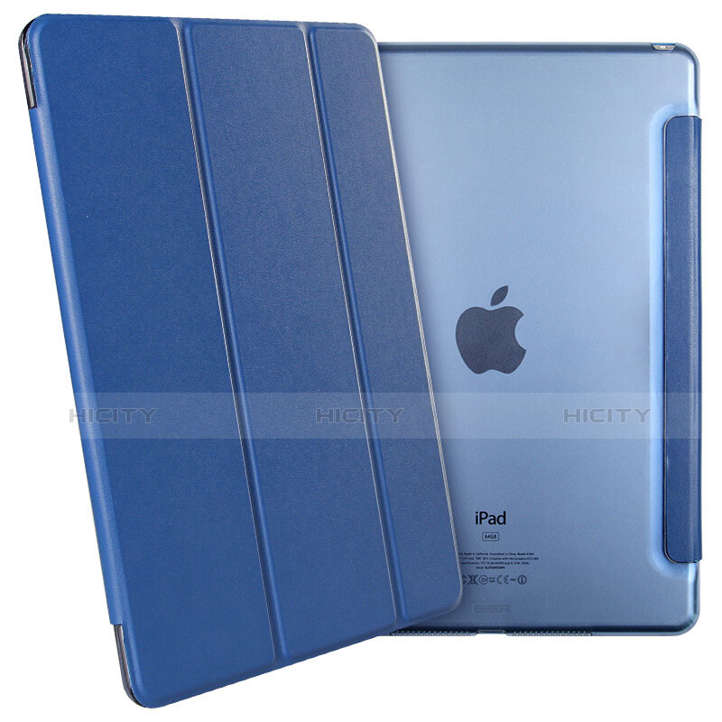 Schutzhülle Stand Tasche Leder L05 für Apple iPad Mini 4 Blau groß