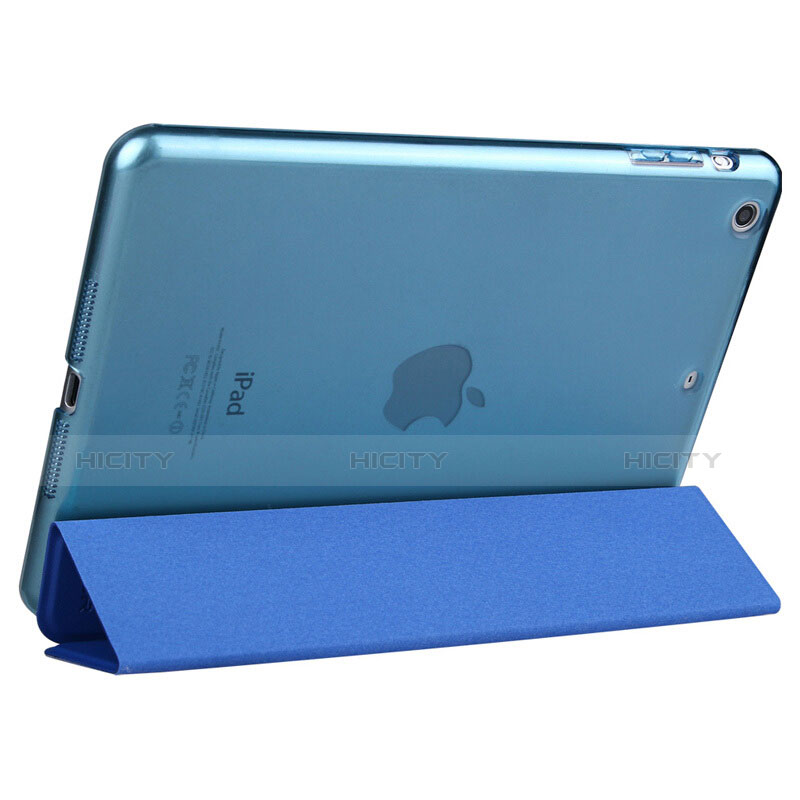 Schutzhülle Stand Tasche Leder L06 für Apple iPad Mini 2 Blau