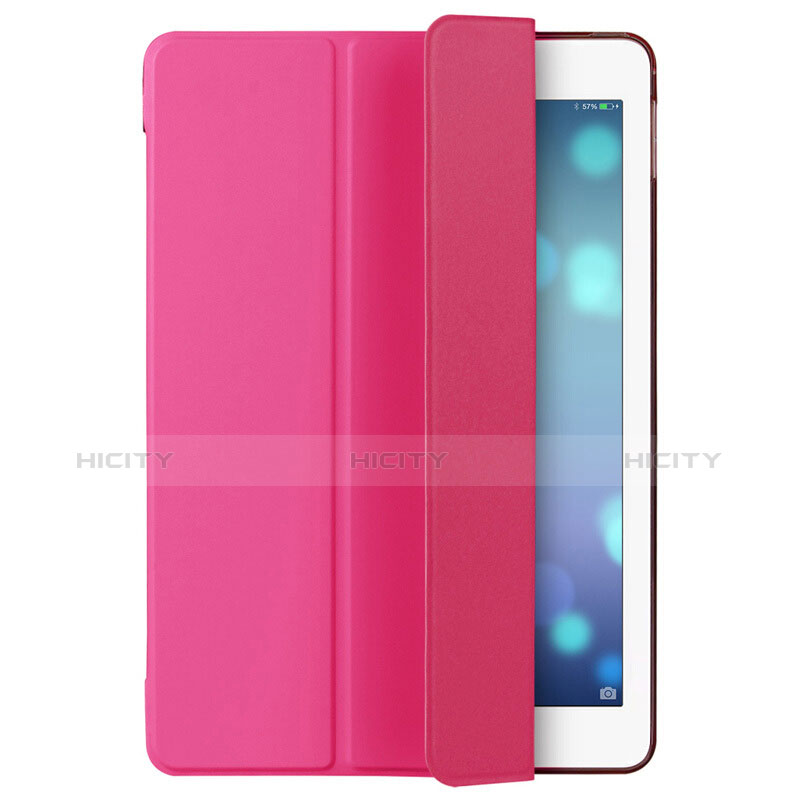 Schutzhülle Stand Tasche Leder L06 für Apple iPad Mini 3 Pink groß