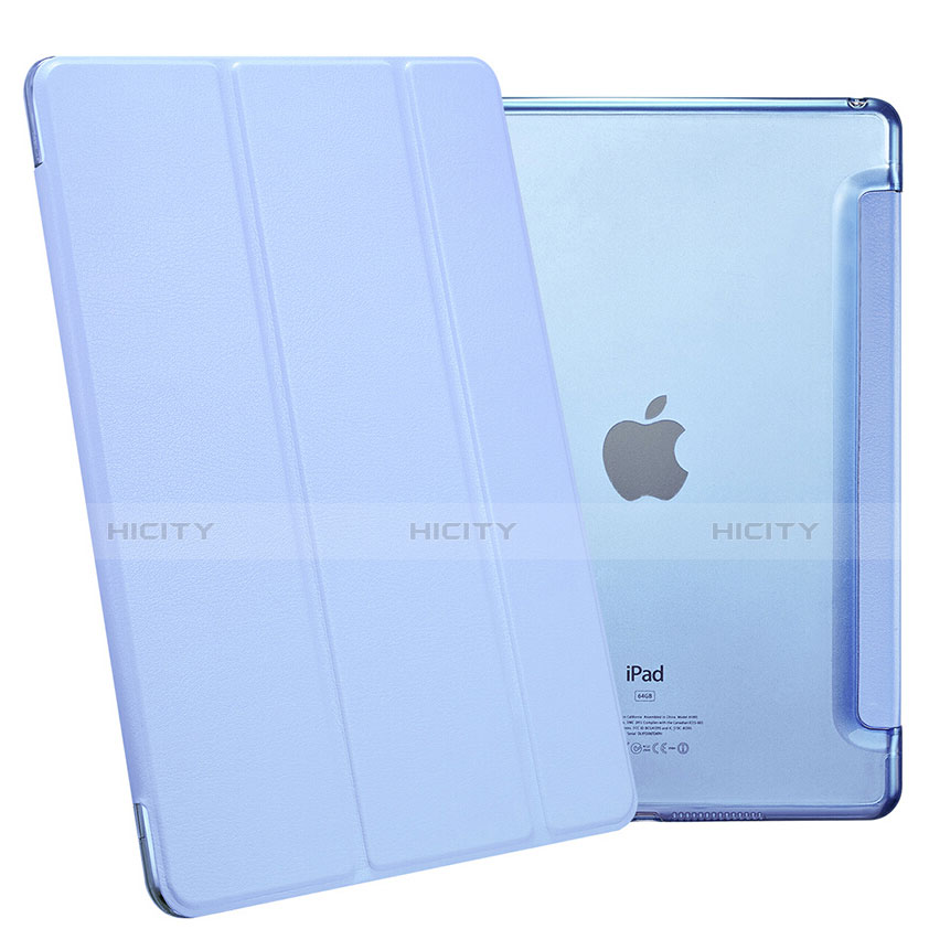 Schutzhülle Stand Tasche Leder L06 für Apple iPad Mini 4 Hellblau groß