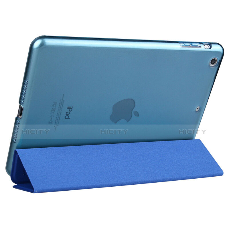 Schutzhülle Stand Tasche Leder L06 für Apple iPad Mini Blau