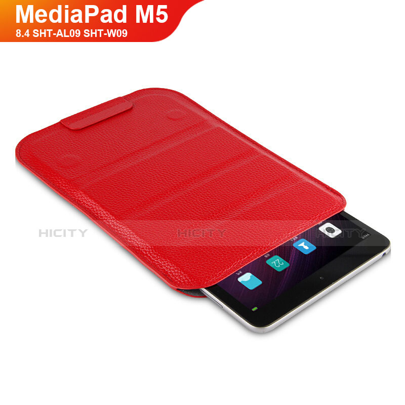 Schutzhülle Stand Tasche Leder L07 für Huawei MediaPad M5 8.4 SHT-AL09 SHT-W09 Rot Plus
